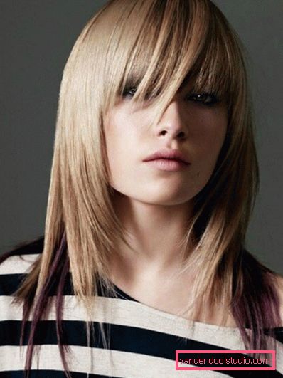 Corte de pelo Aurora de pelo largo y medio.