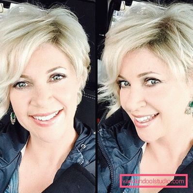 Corte de pelo pixie para cabello rizado.
