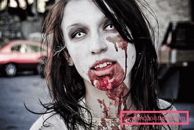 Maquillaje zombie de halloween