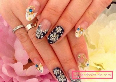 Manicura de lujo año nuevo 2020