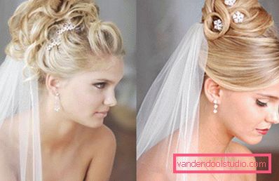 Peinados de boda con un velo - 100 hermosas opciones