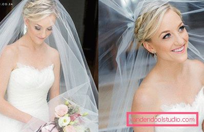 Peinados de boda con un velo - 100 hermosas opciones