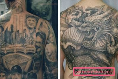 Tatuaje negro y gris - tatuado con efecto foto.